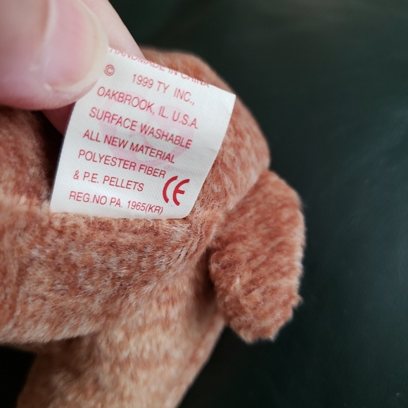 Ty Beanie Baby Pecan the Bear - Picture 3 of 8